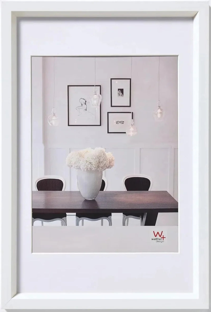 Walther Steel Style Photo Frame White 7x5 Inch