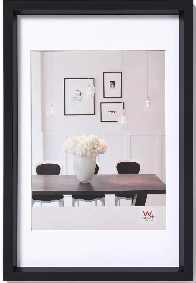 Walther Steel Style Photo Frame Black 24x16 Inch