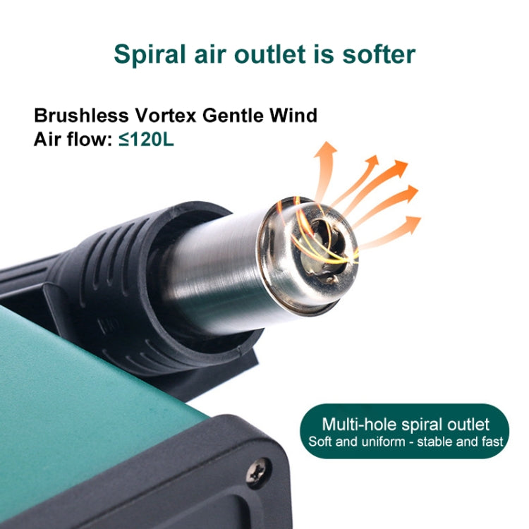 YIHUA 8786D 2 in 1 AC 220V LED Display Adjustable Temperature Hot Air Gun + Solder Station & Soldering Iron, 8786D