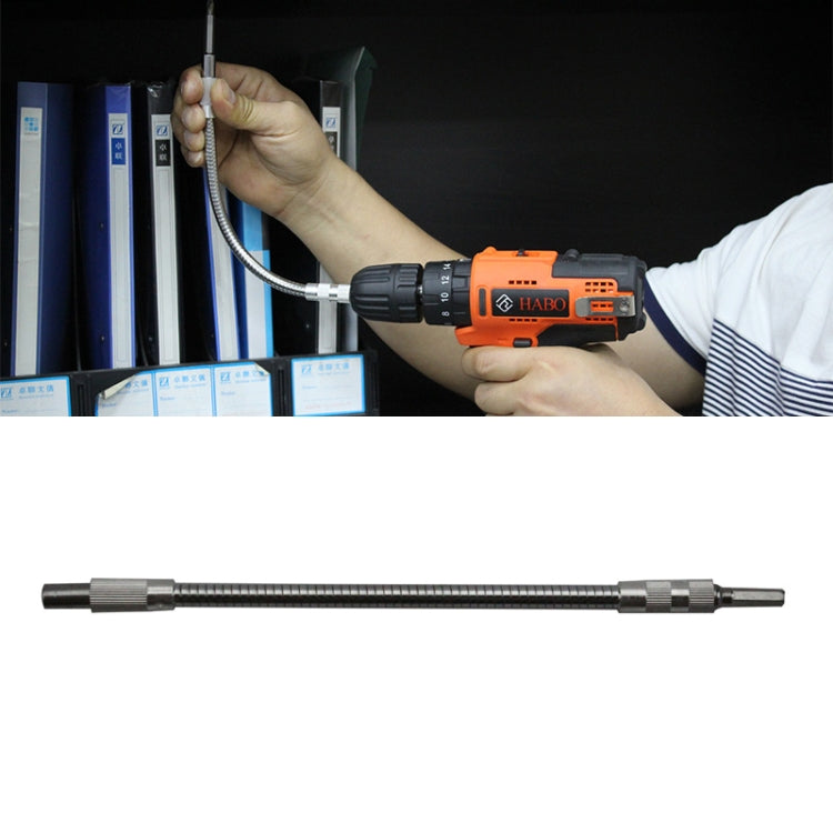Metal Rechargeable Drill Electric Screwdriver Dedicated Flexible Shafting Torque Drill Rods, Length: 24.5cm, Length: 24.5cm