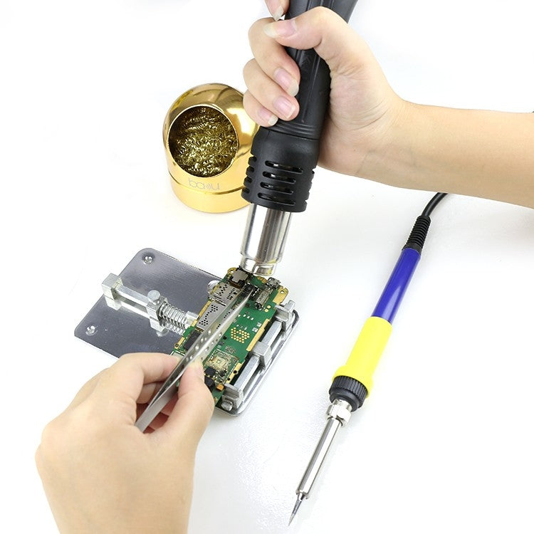 BAKU BK-878L2 AC 220V LED Display 2 in 1 Hot Air Gun Soldering Iron Soldering Station, BK-878L2 AC 220V
