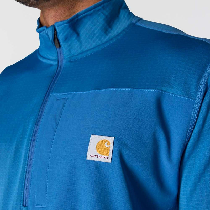 Carhartt 106423 Force Relaxed Fit Mock Neck Half-Zip T-Shirt