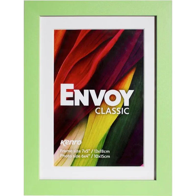 Kenro Envoy Classic Photo Frame 7×5" with 6×4" Mat - Green