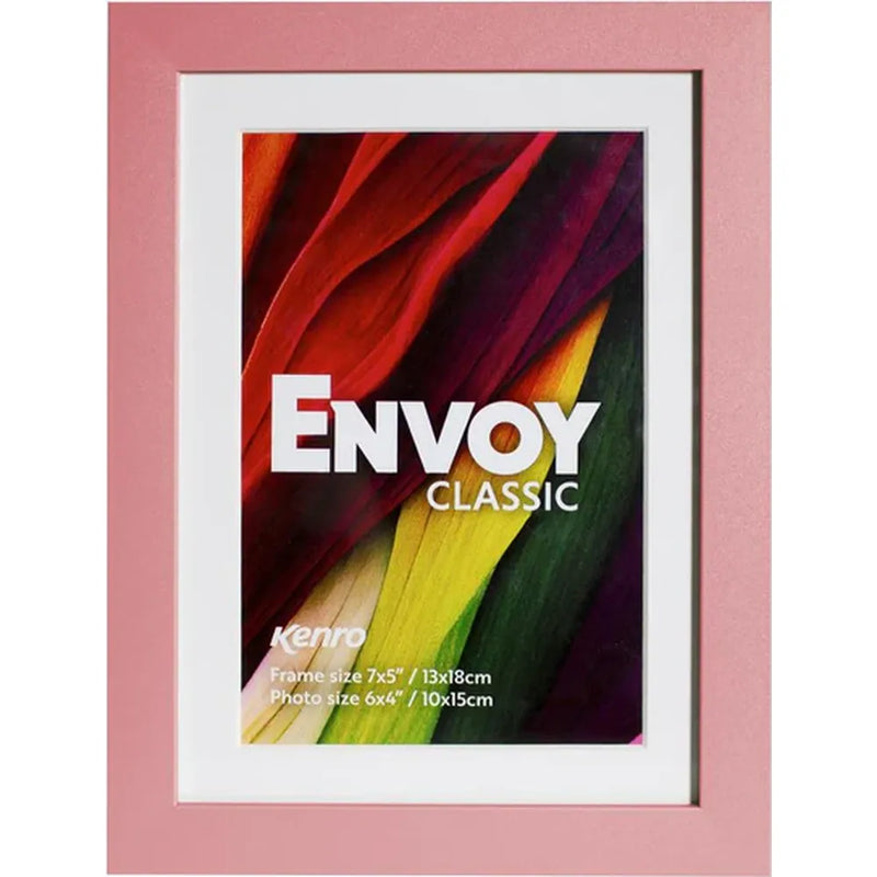 Kenro Envoy Classic Photo Frame 10x8" with 8x6" Mat - Pink