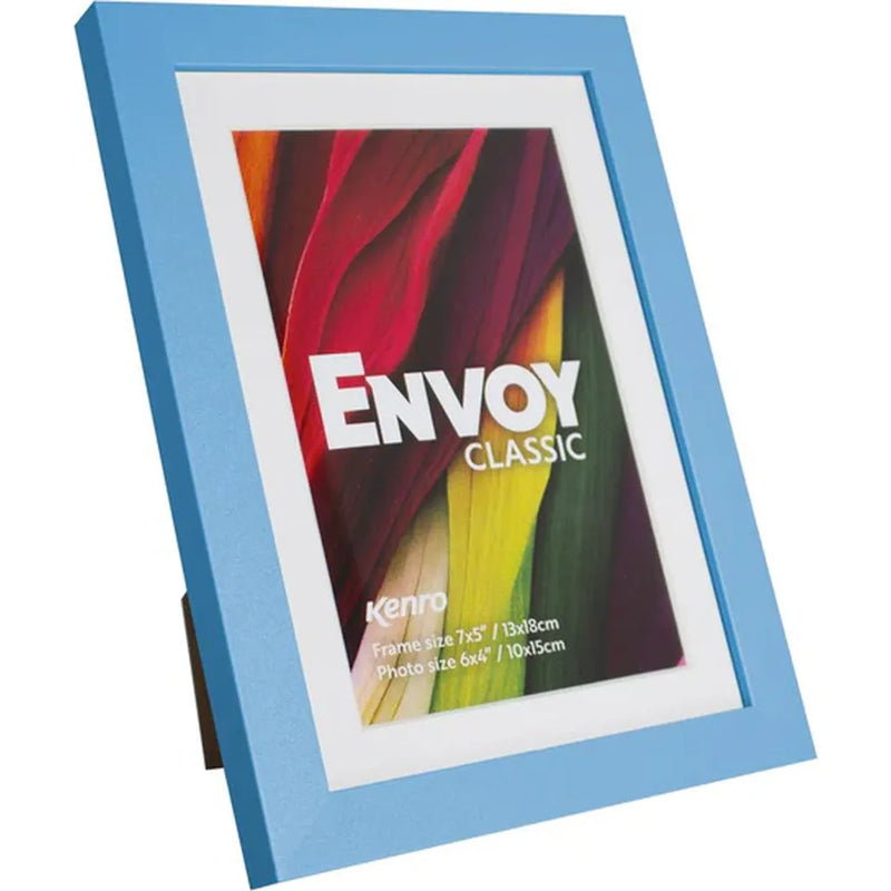 Kenro Envoy Classic Photo Frame 10x8" with 8x6" Mat - Blue