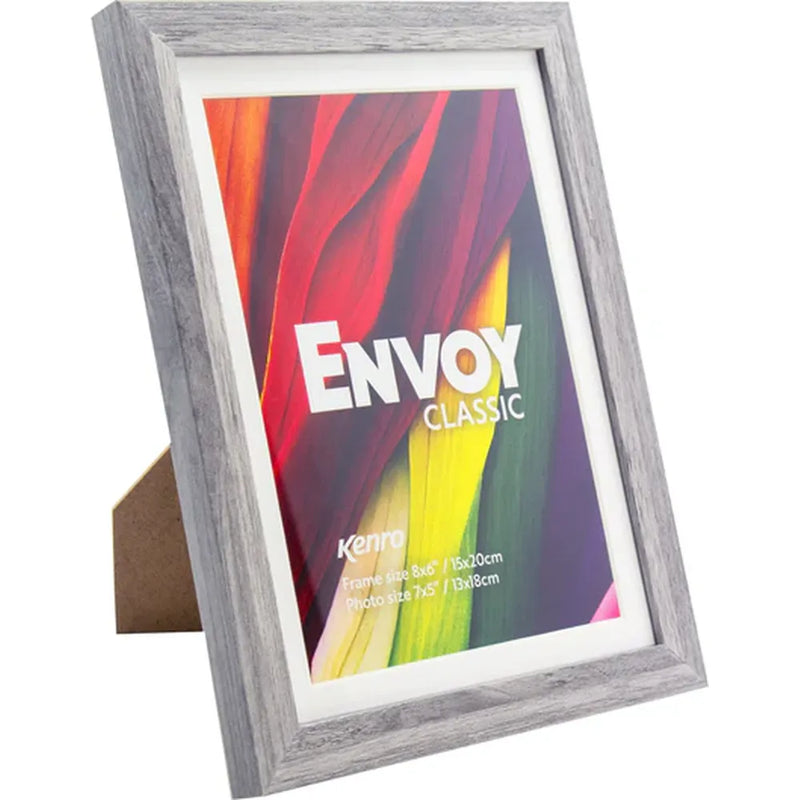 Kenro Envoy Classic Photo Frame 12x10" with 10x8" Mat - Grey