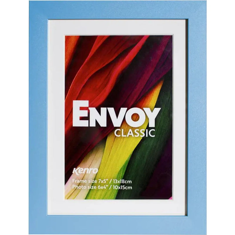Kenro Envoy Classic Photo Frame 12x10" with 10x8" Mat - Blue