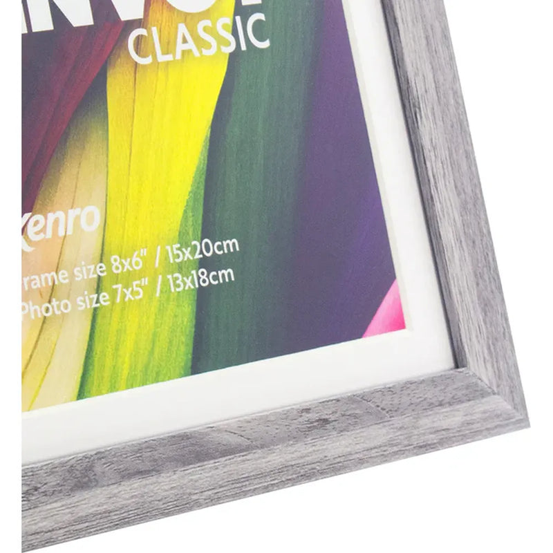 Kenro Envoy Classic Photo Frame 14x11" with 12x8" Mat - Grey