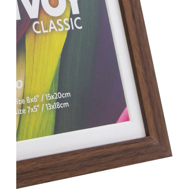 Kenro Envoy Classic Photo Frame A4 with 9x6" Mat - Brown