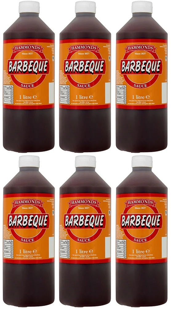 6 x Hammonds Barbecue Sauce 1 Litre