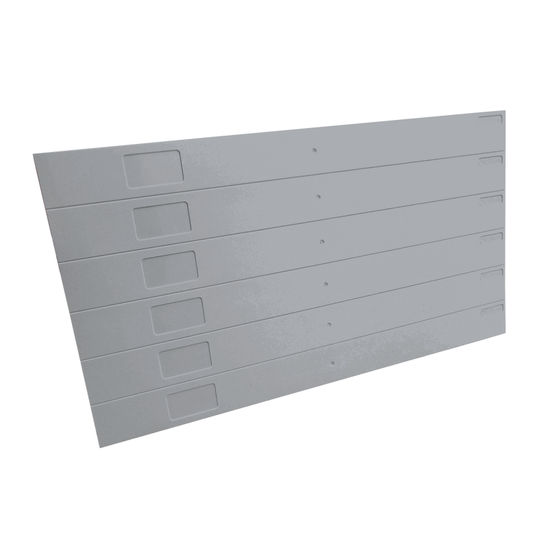 19″ Server Rack 6 X 1U Blanking Panels Snappable Tool-Free Mounting Black/Grey