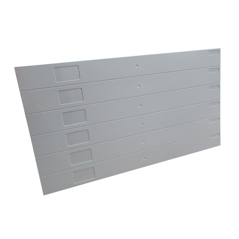 19″ Server Rack 6 X 1U Blanking Panels Snappable Tool-Free Mounting Black/Grey
