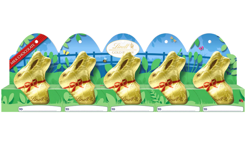 Lindt Milk Chocolate Easter Bunny 5 pack | 50g