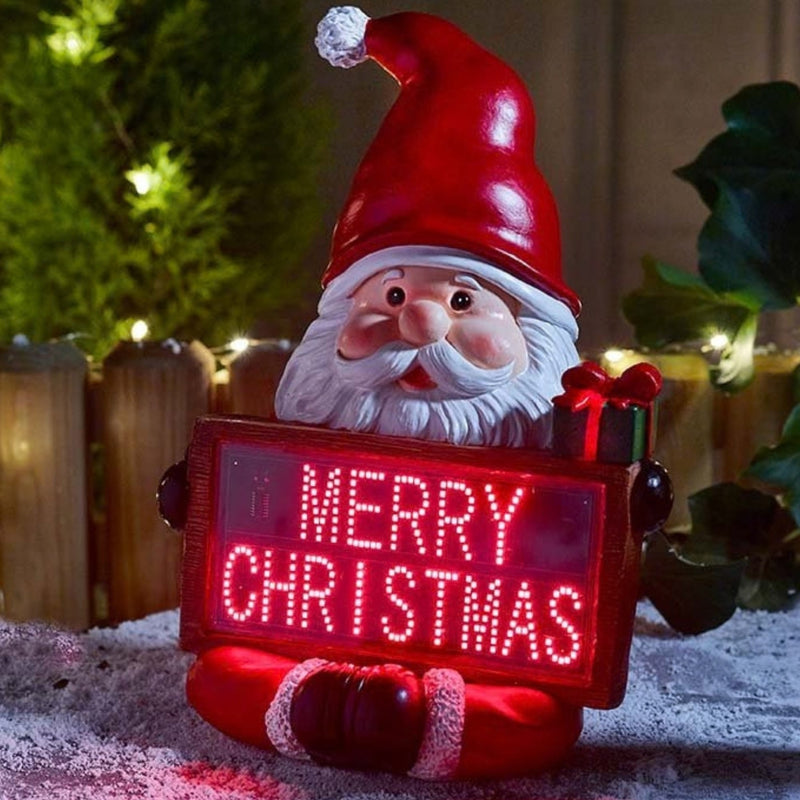 Neon Sign Santa Christmas Decoration