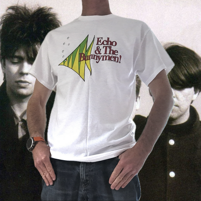 Official Echo & The Bunnymen Vintage Fish T.Shirt.