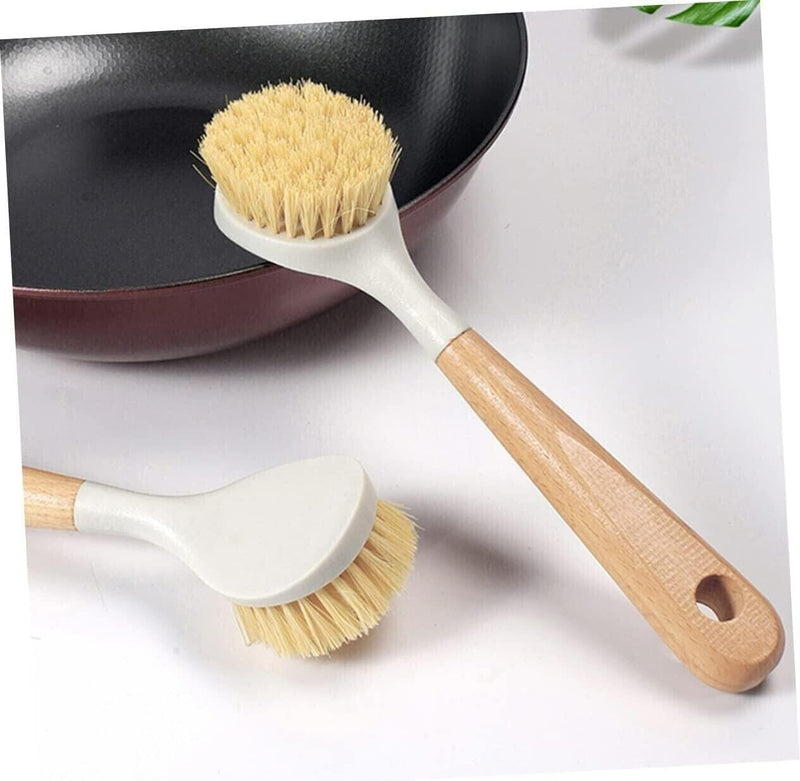 Bamboo Washing Up Brush Reusable 23cm Eco Kitchen Cleaner