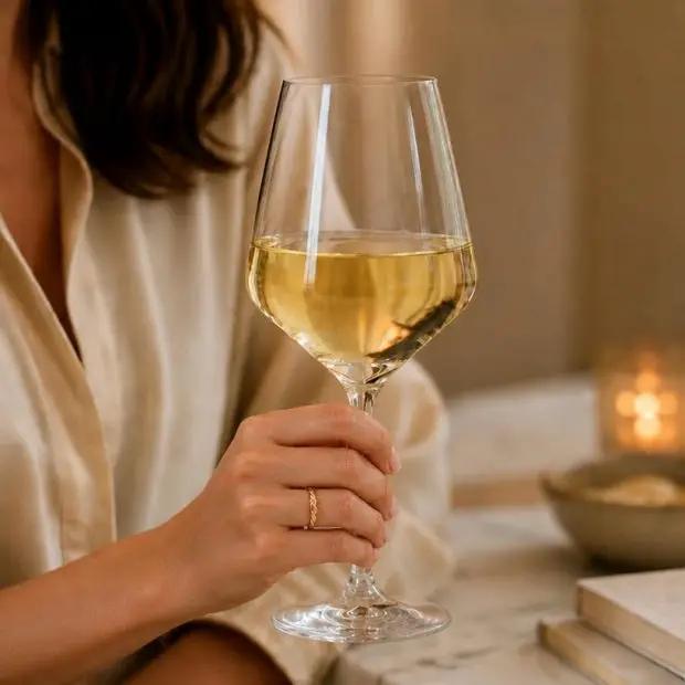 Krosno White Wine Glasses - Set of 6 - 450ml - Avant-Garde Collection