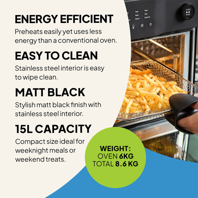 f66 Super Oven - 15L Digital Air Fryer Oven