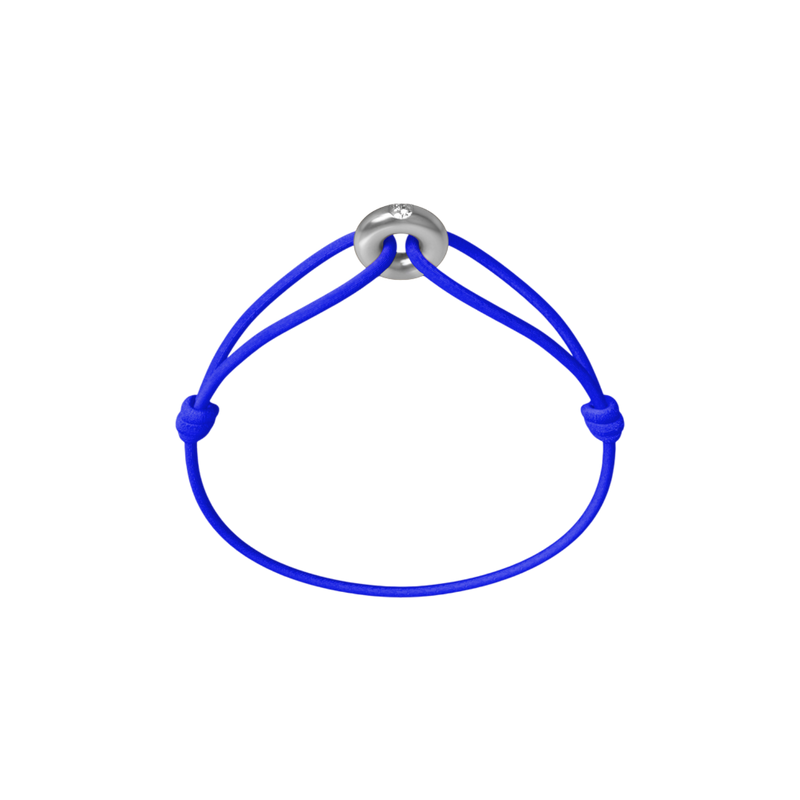 Mini Silver Soho Diamond Cord Bracelet