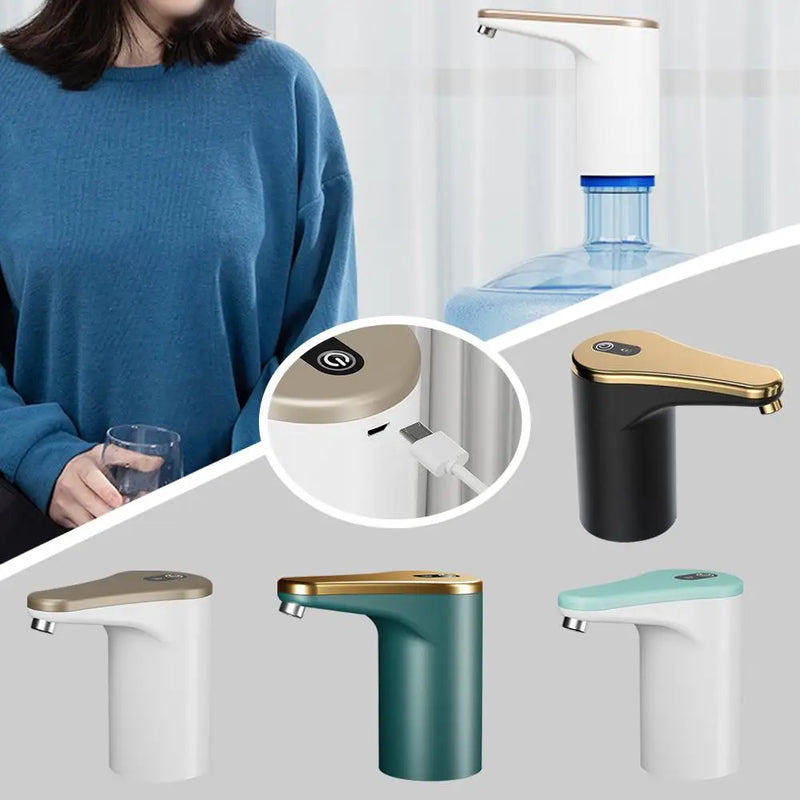 Electric Drinking Water Dispenser - Universal USB Rechargeable Pump for Home, Kitchen & Office Bottled Water