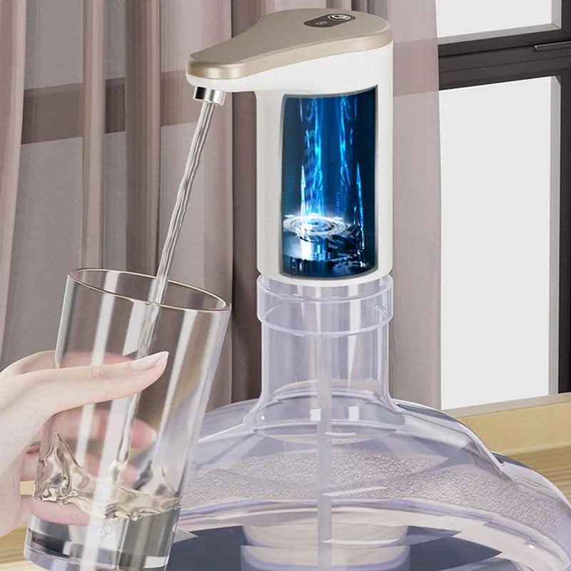 Electric Drinking Water Dispenser - Universal USB Rechargeable Pump for Home, Kitchen & Office Bottled Water