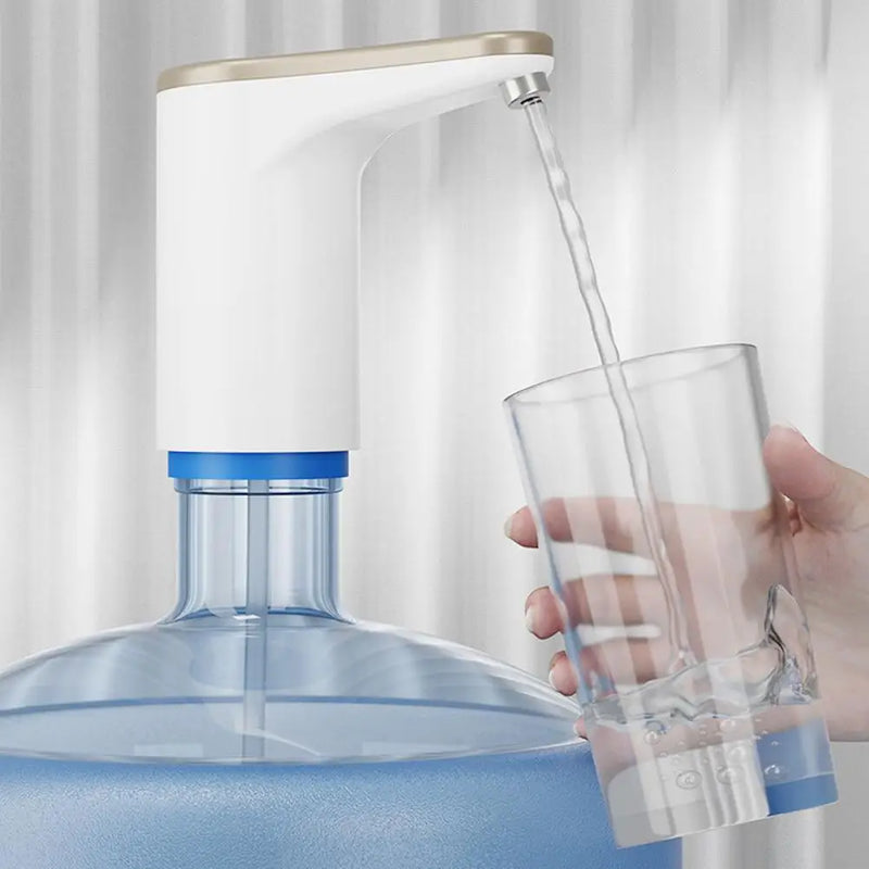 Electric Drinking Water Dispenser - Universal USB Rechargeable Pump for Home, Kitchen & Office Bottled Water