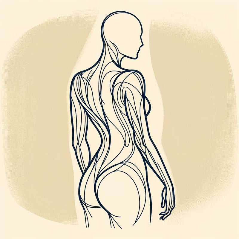 Elegance in Line: Human Contours Canvas