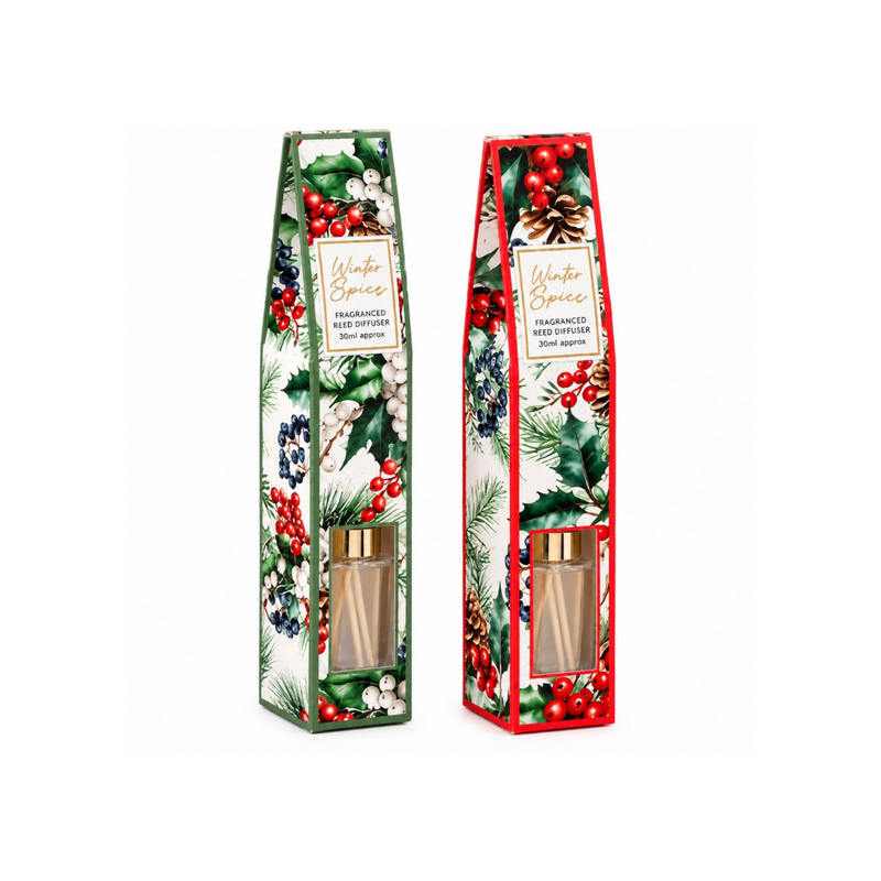 Set of 2 Winter Spice Reed Diffusers Gift Set