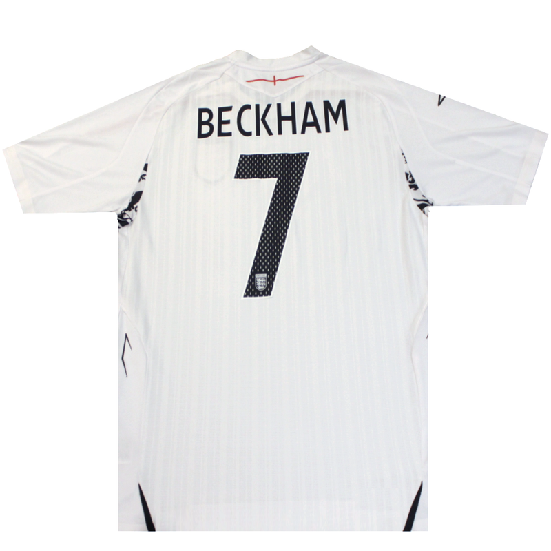 England 2008-2009 Home Shirt David Beckham 7 (Excellent) XL