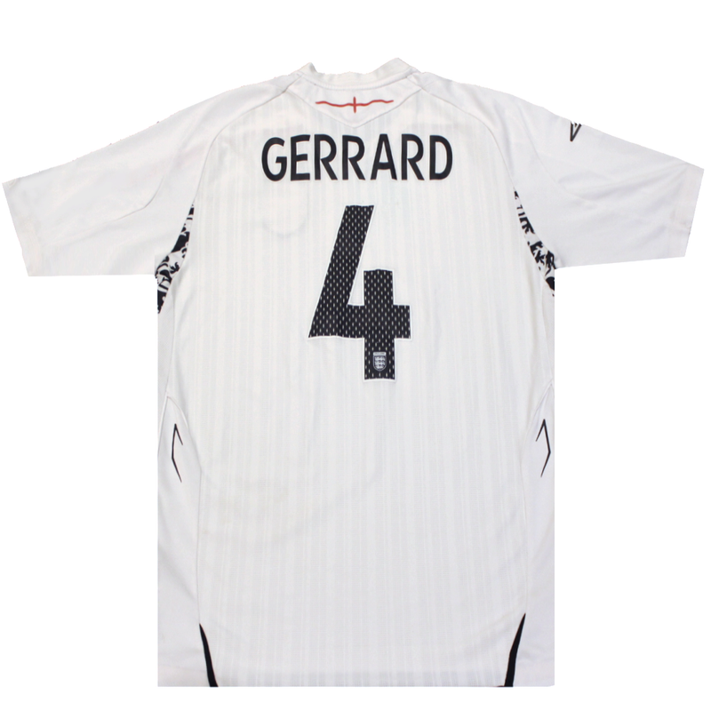 England 2008-2009 Home Shirt Steven Gerrard 4 (Excellent) L
