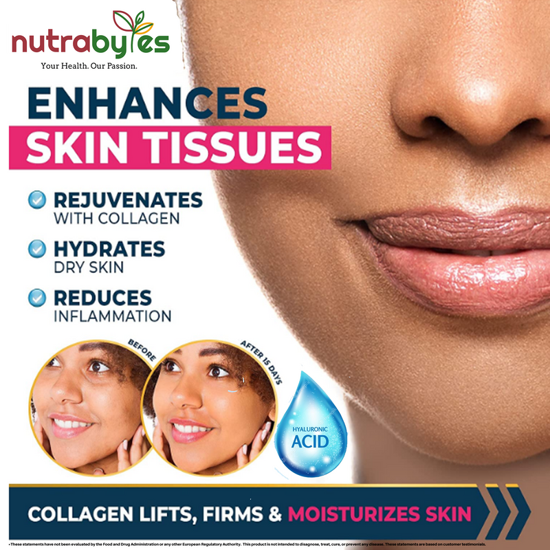 Ultimate Marine Collagen Capsules | High Strength Types I & III with Hyaluronic Acid, Vitamin C & Vitamin A | 60 Capsules, 1 Month Supply | UK Made