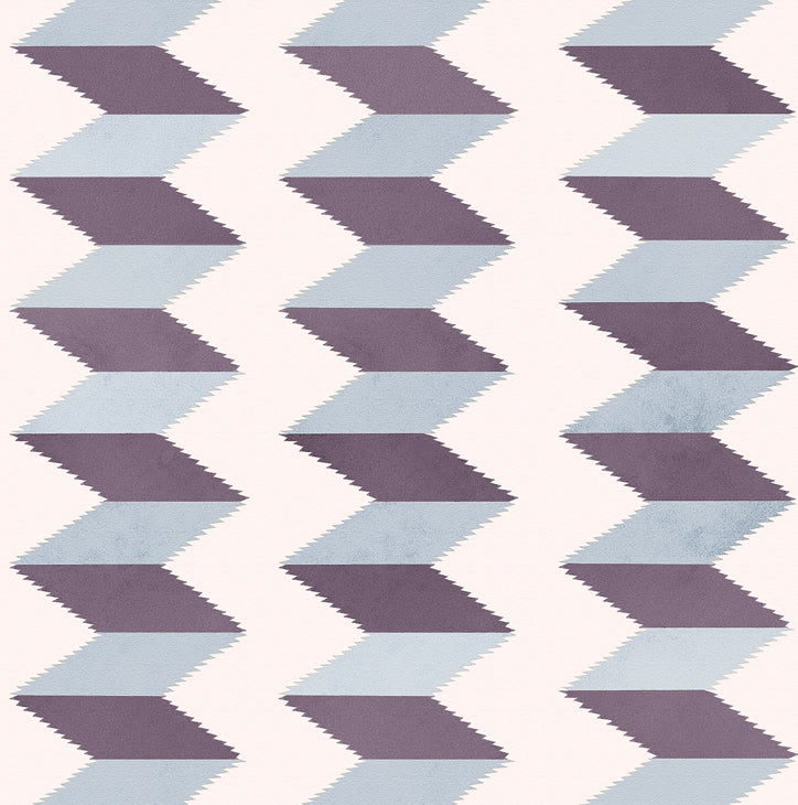 Escher Stripe - Ombre De Lune - Wallpaper