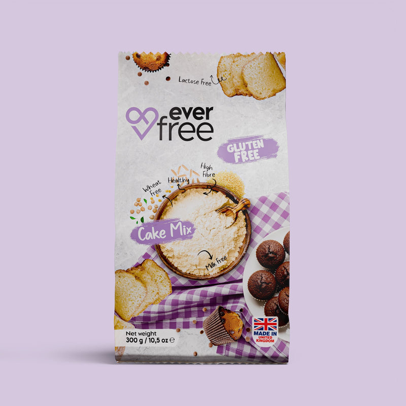 EverFree Gluten-Free Cake Mix 300g - Pack of 3
