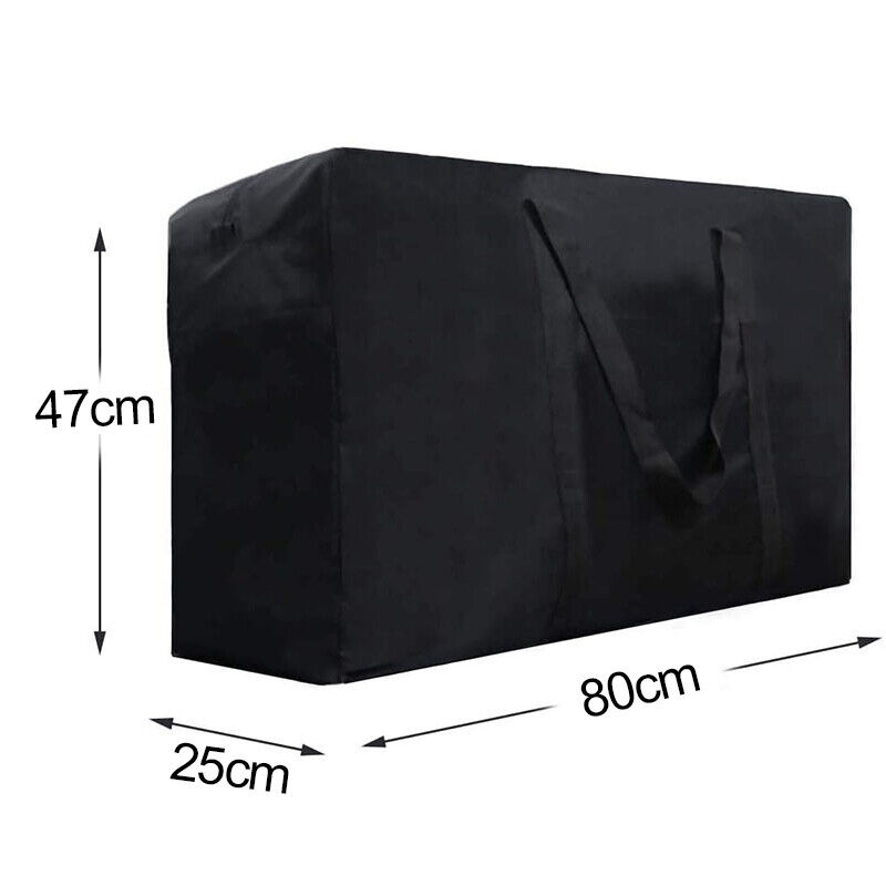 Extra Large 100L Waterproof Storage Bag Heavy Duty Travel Moving Box Black