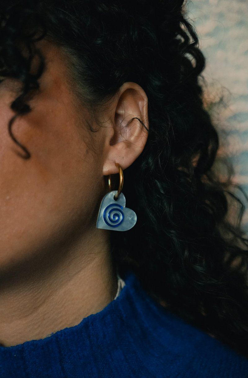 Celtic Spiral Hoop Earrings