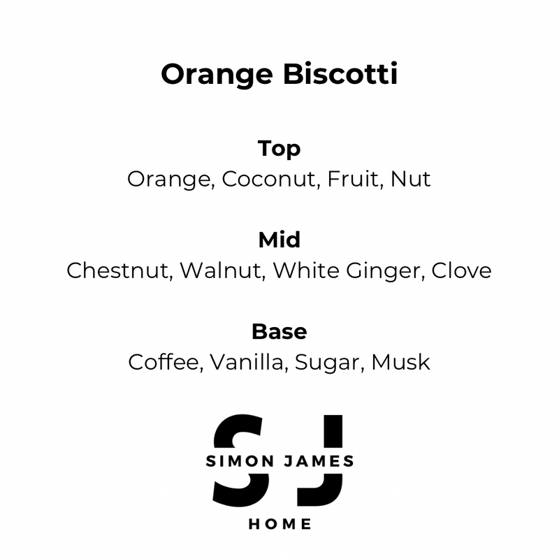 Orange Biscotti Candle - Handmade Soy Wax