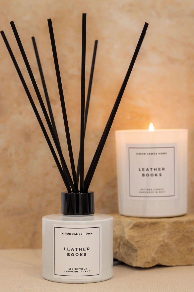 Leather Books Reed Diffuser
