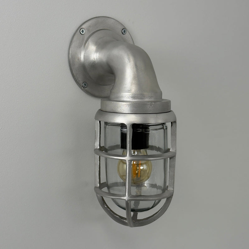 Beachamwell ~ Raw Cast Bulkhead Outdoor & Bathroom Sconce Wall Light ~ 10.5 Inch