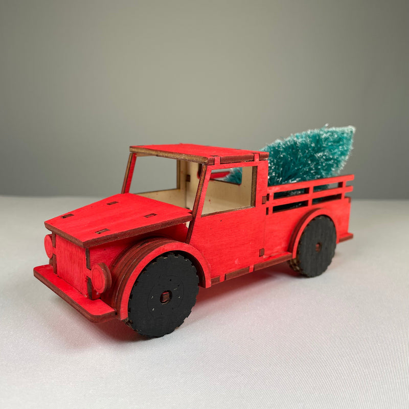Truck with Christmas Tree - Flatpack Model Kit