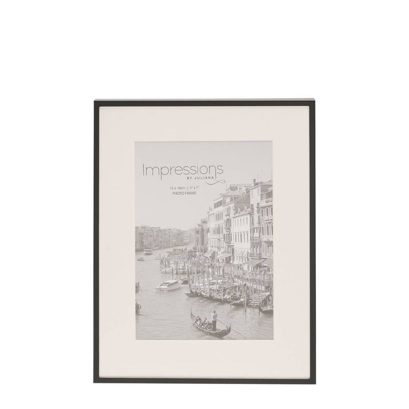 Impressions Matt Black Photo Frame 7x5