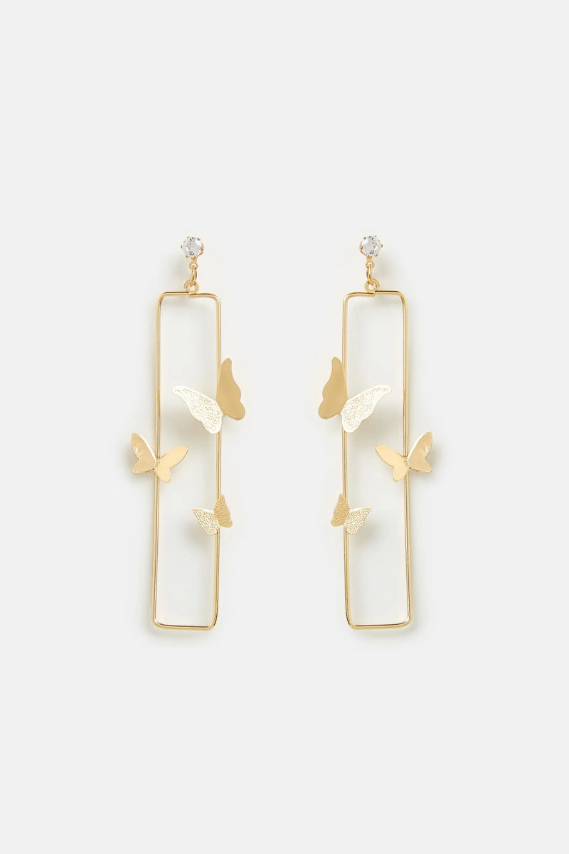 Louche Farafalle Butterfly Pendant Earrings