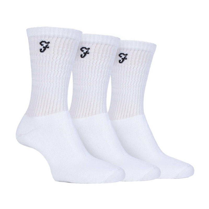3 Pack Mens Cushioned Sole Athletic Sports Crew Socks