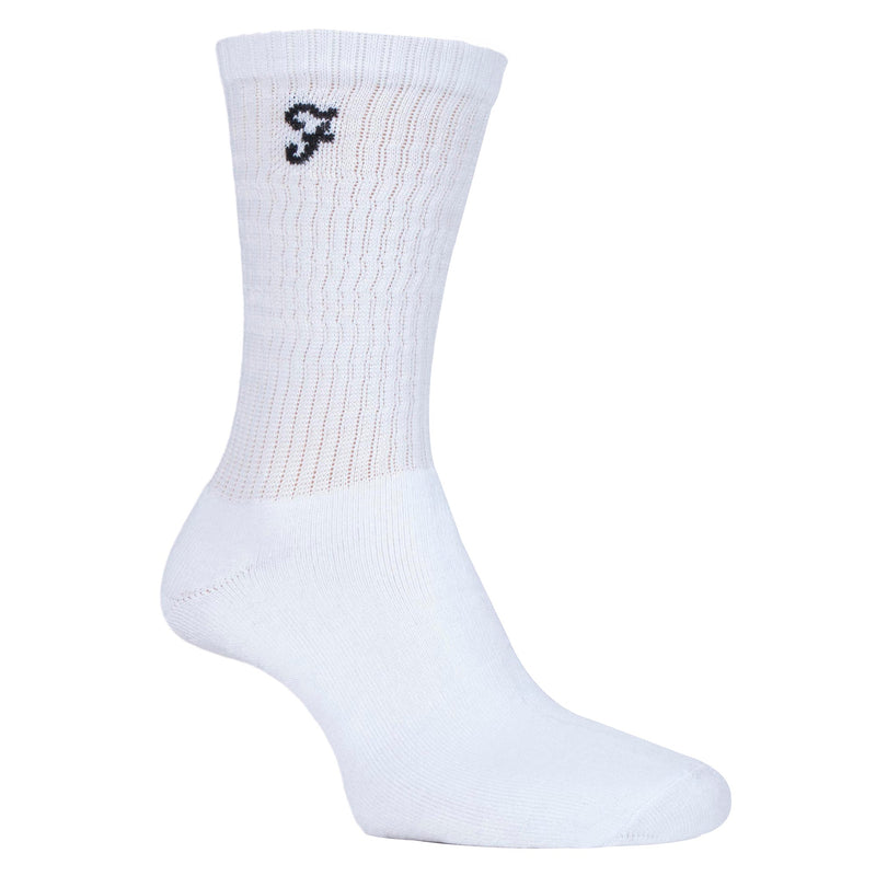 3 Pack Mens Cushioned Sole Athletic Sports Crew Socks