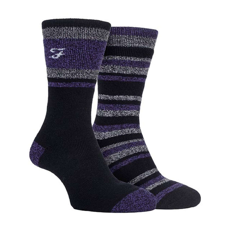 2 Pack Mens Thermal Walking Socks | Great for Outdoor Winter Trekking & Hiking