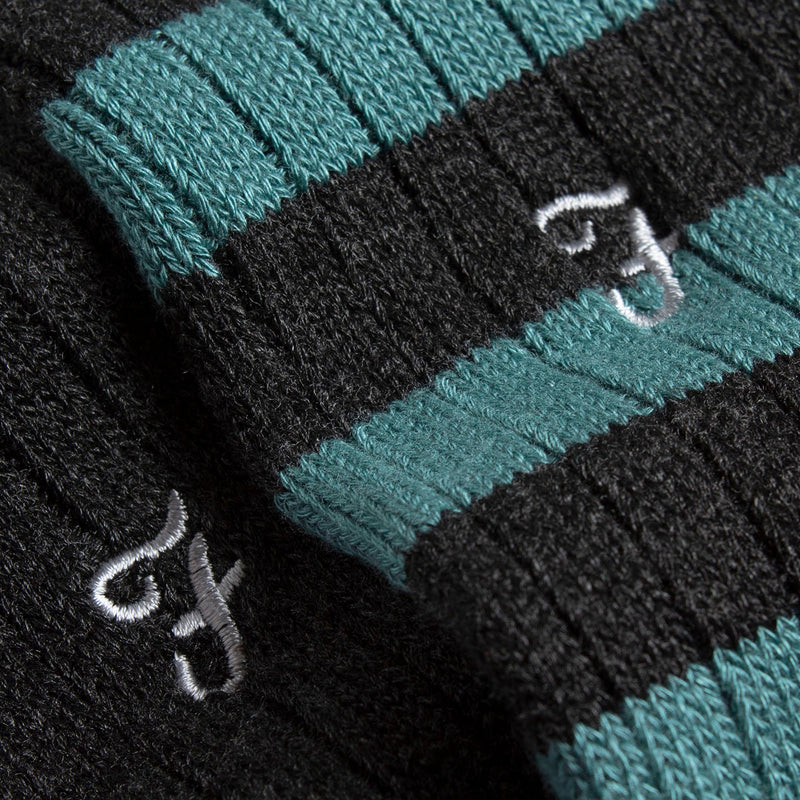 4 Pack Mens Soft Breathable Bamboo Striped Boot Socks