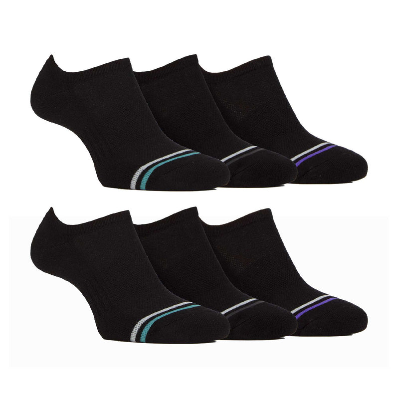 6 Pack Mens Soft Breathable Bamboo No Show Socks