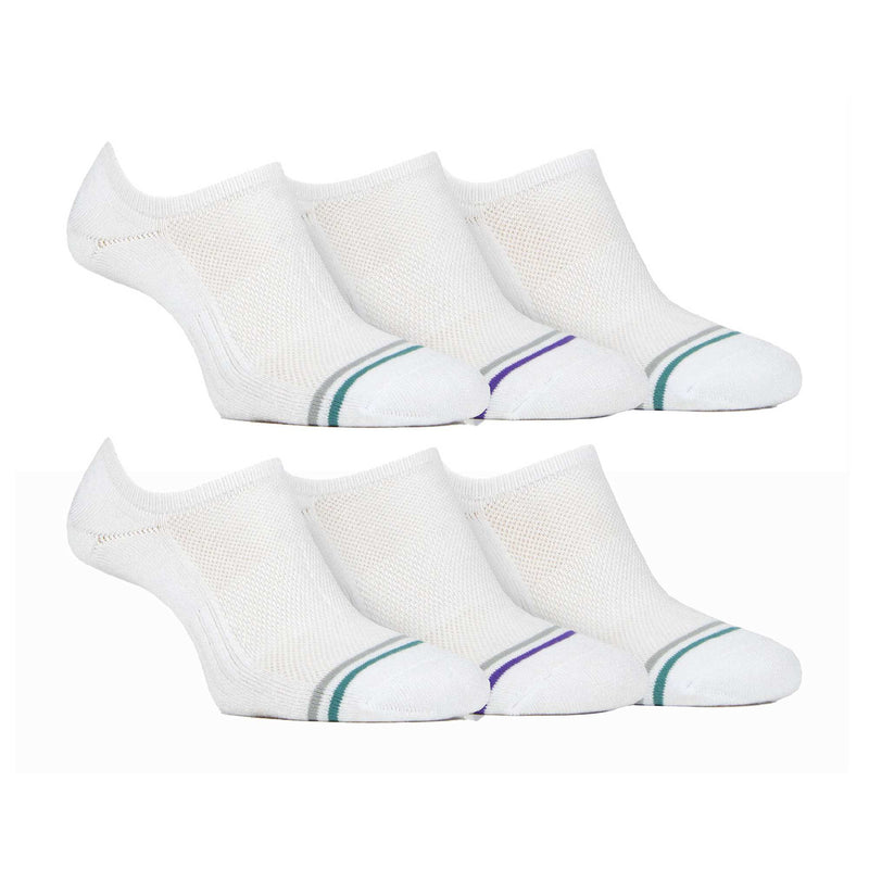 6 Pack Mens Soft Breathable Bamboo No Show Socks
