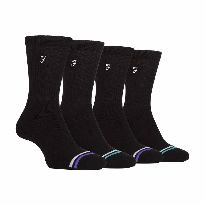 4 Pack Mens Bamboo Diabetic Friendly Leisure Socks