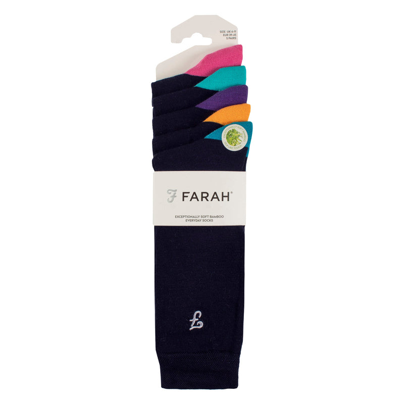 5 Pack Mens Bamboo Patterned Socks - Soft Breathable Stylish Everyday Comfort