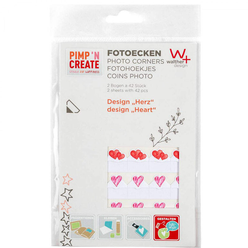 Heart Photo Corners Walther Design Pimp & Create